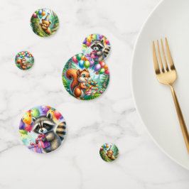 Geburtstagsparty der Waldtiere Konfetti