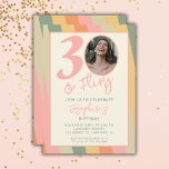 Geburtstagsparty des Koketten Boho Pink Fotos Einladung<br><div class="desc">Machen Sie eine stilvolle Erklärung mit unseren 30 und Koketten Boho Birthday Party Einladungen! Diese Einladungen sind so konzipiert, dass sie das Wesen von boho charm und Retro-Nostalgie einfangen und somit die perfekte Wahl für Ihre Meilenstein Geburtstagsfeier. Mit ihrer einzigartigen Mischung aus lebendigen Farben, aufwändigen Details und einer Touch Vintagen...</div>