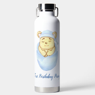 Geburtstagsparty des niedlichen Bären-Themas Trinkflasche
