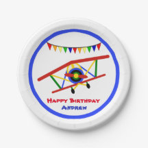 Geburtstagsparty des niedlichen Flugzeugs