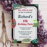 Geburtstagsparty des niedlichen Reptile Themed Kid Einladung<br><div class="desc">Diese Geburtstagskarte zum Thema Eidechsen ist perfekt für alle Kinder, die Lieben Reptilien haben! Das farbenfrohe Design zeichnet sich durch verschiedene Eidechsen und Schlangen aus, was es zu einer großartigen Wahl für ein Party mit Reptilen-Themen macht. Die Einladung wird mit dem Namen des Geburtstagskinders und allen Party-Details, einschließlich Datum, Uhrzeit...</div>
