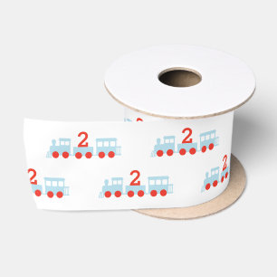 Geburtstagsparty des personalisierten Zuges Satinband