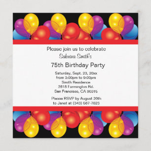 Geburtstagsparty  DIREKT Einladung