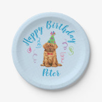 Geburtstagsparty Dogue de Bordeaux Paper Teller