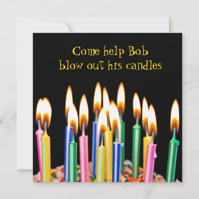 Geburtstagsparty Einladung (Vorderseite)