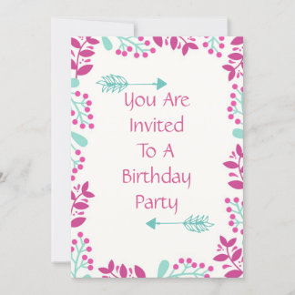 Geburtstagsparty Einladung