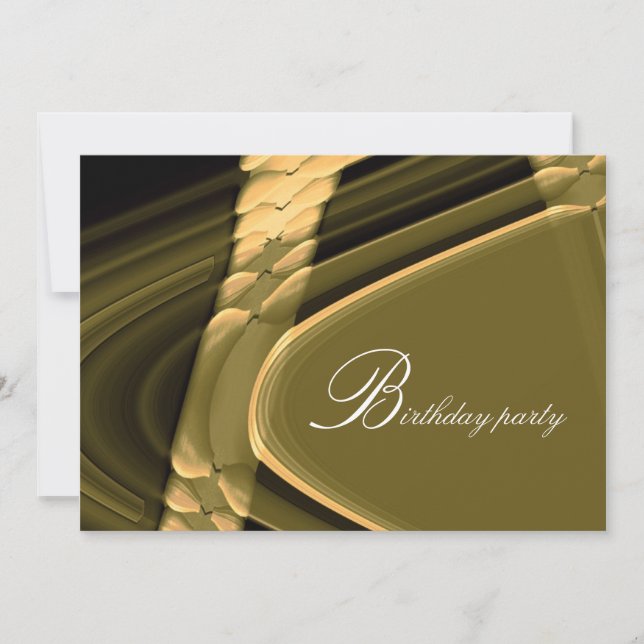 Geburtstagsparty Einladung (Vorderseite)