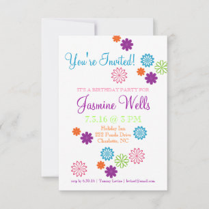 Geburtstagsparty Einladung   Farben des Vergnügens