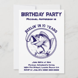 Geburtstagsparty-Fisch Einladung