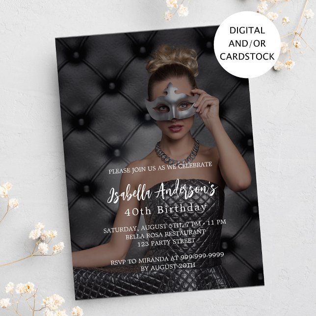 Geburtstagsparty Foto modern Einladung (Von Creator hochgeladen)