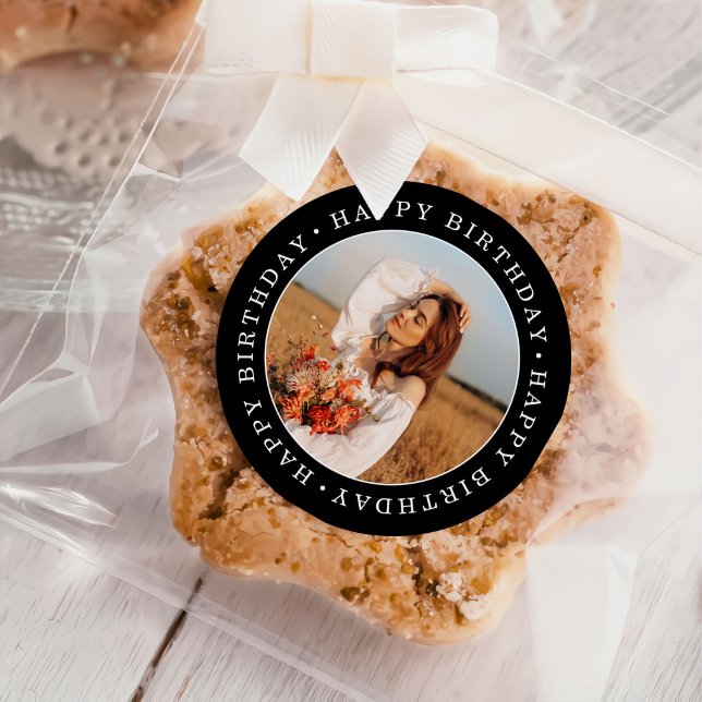 Geburtstagsparty-Foto Runder Aufkleber (Von Creator hochgeladen)