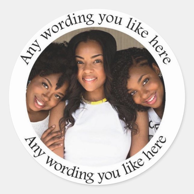 Geburtstagsparty Foto Stickers (Vorderseite)