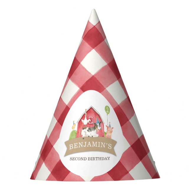 Geburtstagsparty für Junge oder Mädchen  Partyhütchen (Vorderseite)