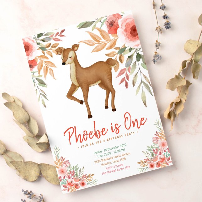 Geburtstagsparty für Waldhirsche Einladung (Von Creator hochgeladen)