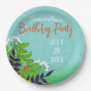 Geburtstagsparty Garden Thema Pappteller