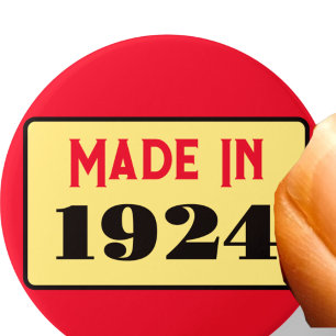 Geburtstagsparty geboren 1924 90 Button