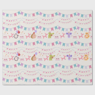 Geburtstagsparty Geschenkpapier