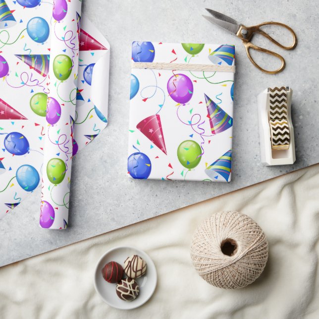 Geburtstagsparty Geschenkpapier (Kunsthandwerk)