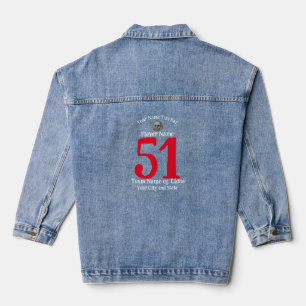 Geburtstagsparty Girl Boy 2024 Mama Vater Grad Jeansjacke