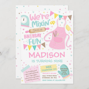 Geburtstagsparty Girly Cooking Geburtstagsparty Einladung