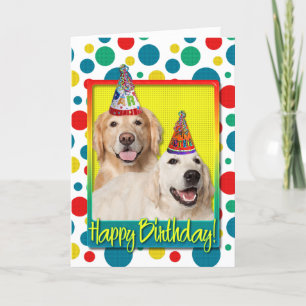 Geburtstagsparty Hat - Golden Retriever Tebow Coro Karte