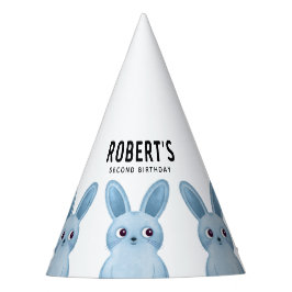 Geburtstagsparty Hut mit kleinen blauen Bundsen Partyhütchen