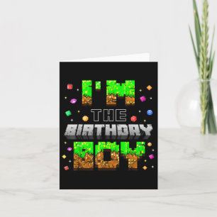 Geburtstagsparty im Geburtstagsspiel Pixel Boy Karte