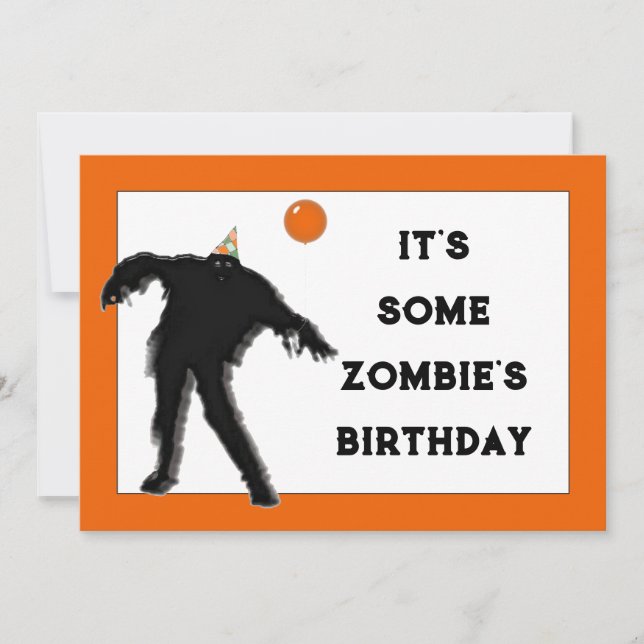 Geburtstagsparty im Oktober Einladung (Vorderseite)