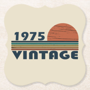 Geburtstagsparty im Stil von 1975 Untersetzer