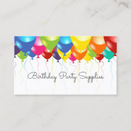 Geburtstagsparty liefert Balloon Business Card Visitenkarte
