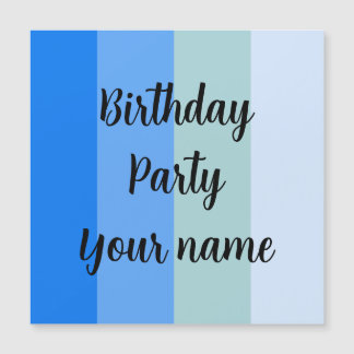 Geburtstagsparty Magneteinladung