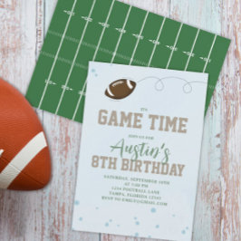 Geburtstagsparty Niedlich Game Time Simple Footbal Einladung