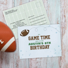Geburtstagsparty Niedlich Game Time Simple Footbal Postkarte