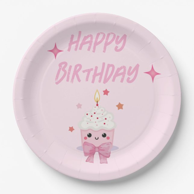 Geburtstagsparty Pappteller (Vorderseite)