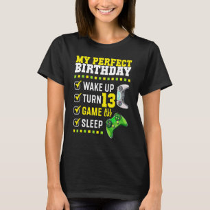 Geburtstagsparty perfekt für Gamer 13 Jahre T-Shirt