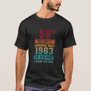 Geburtstagsparty Phantastisch seit 1963 59 Jahre O T-Shirt