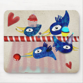 Geburtstagsparty Pop Kuchen Cupcake Kirsche Mousepad