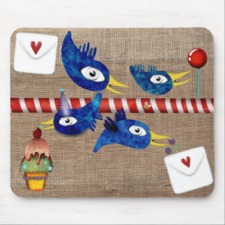 Geburtstagsparty Pop Kuchen Cupcake Kirsche Mousepad
