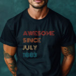 Geburtstagsparty Retro Phantastisch T-Shirt<br><div class="desc">Sie suchen das perfekte Shirt für Ihre Geburtstagsparty? Sehen Sie nicht weiter als dieses Custom Retro Coole "Phantastisch seit" Geburtstag T - Shirt! Dieses Shirt mit seinem unterhaltsamen und einzigartigen Design wird Sie sicher begeistern und Ihnen einen ganz besonderen Tag als Superstar bescheren. Das Shirt zeichnet sich durch ein Retro-inspiriertes...</div>