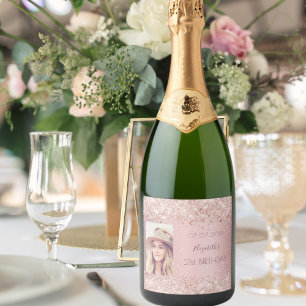 Geburtstagsparty Rosa Rosa Glitzer Staub Foto