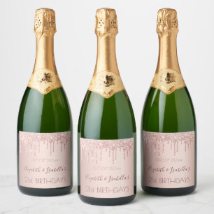 Geburtstagsparty Rose Gold 2 Personen Freunde