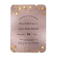 Geburtstagsparty Rose Gold Rosa Filmstars Moderne