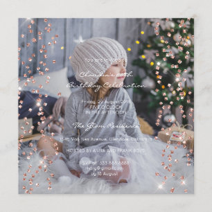 Geburtstagsparty Spark Foto Formal Confetti Park Einladung