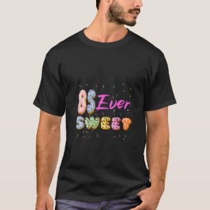 Geburtstagsparty Sweet Girl Donut 85 Jahre alt F T-Shirt
