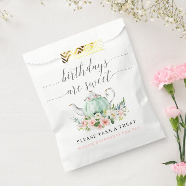 Geburtstagsparty Tee Party Geburtstage sind süß Geschenktütchen (Versiegelt)