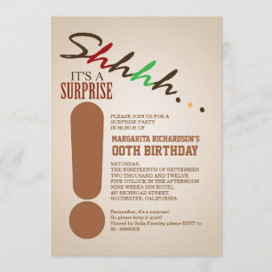 Geburtstagsparty typografische Einladungen