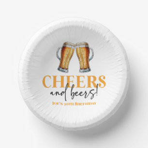 Geburtstagsparty von Cheers and Beers Glass Pappteller
