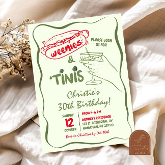 Geburtstagsparty von Hand Drawn Weenies und Tinies Einladung