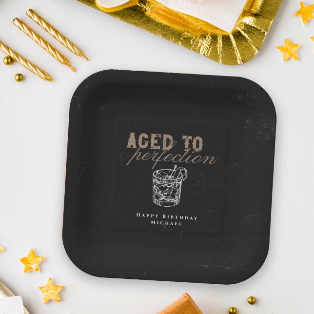 Geburtstagsparty von Perfection Whiskey Pappteller (Von Creator hochgeladen)