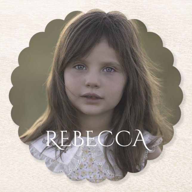 Geburtstagsparty von personalisierten Fotos Untersetzer (Vorderseite)